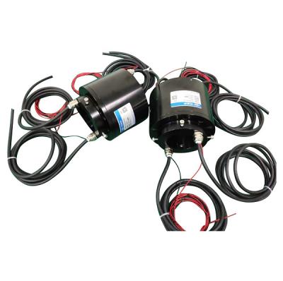 China 36 Circuit Hybrid Slip Ring Transferring HF USB And Ethernet Signal With Solid Shaft for sale