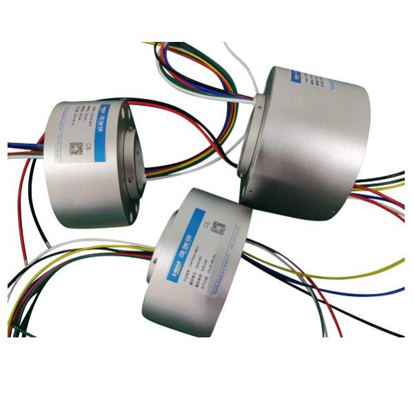 Quality 20 circuits through hole slip ring typical application on ,totary index table,heavy equipments turrets for sale