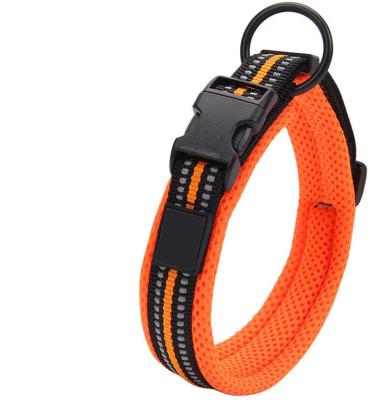 China Soft Nylon Dog Collar 3M Reflective Material for sale