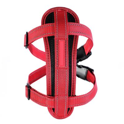China Nylon Chest Plate Dog Harness With Rugged Welded Stainless Steel D Ring for sale
