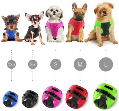 China Easy Wear Dog Harness Leash , Soft Padded Interior Exterior Puppy Dog Harness for sale