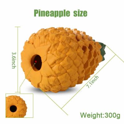 China Pineapple Dog Tough Chew Toys , Food Grade Indestructible Dog Toys For Aggressive Chewers for sale