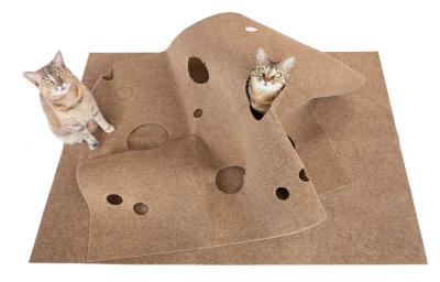 China Thermally Insulated Base Cat Activity Play Mat Fun Interactive Play Training Scratching for sale