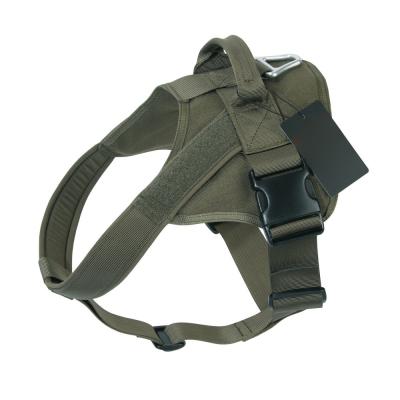 China Patrol K9 Tactical Nylon Dog Harness Comfortable Material With Durable Handle for sale