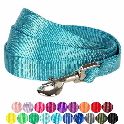 China Classic Solid Color Nylon Dog Leash High Density Webbing To Add Durability for sale