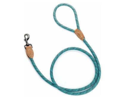 China Tangle Free Premium Nylon Dog Leash Long Rope Style Heavy Duty Clasp Multiple Colors for sale