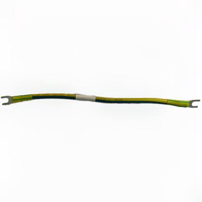 China Ground cable RV6mm² both ends LY0020-2019 yellow green 180mm automotive wiring harness for sale