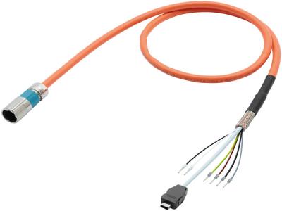China Bending Resistant Servo Drive Robot Wiring Harness M23 Aviation Head 4C*1.5mm2 for sale