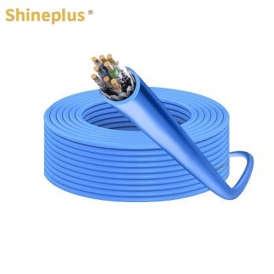 China Clase 7 8 cable de red de núcleo de pareja trenzada bobina cable de red de doble blindaje Clase 7 cable de 10 gigabits en venta