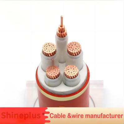 Chine Cable ignifugé isolé minéral, résistant aux flammes et aux températures élevées, câble en cuivre à 3+2 cœurs à vendre
