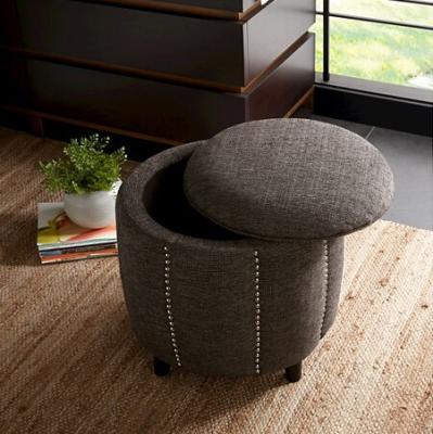 China french style upholstered ottoman fabric ottomans upholstery ottoman storage with wheels for sale