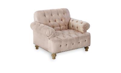 China Pink velvet fabric upholstered wedding chair furniture with good design in event style and party rent for sale