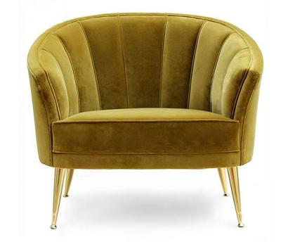 China Dubai hot sale gold luxury velvet fabric stainless steel leg accent chair for wedding event rental for sale