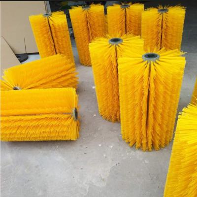 China Escova de nylon redonda industrial do rolo da limpeza das frutas e legumes à venda
