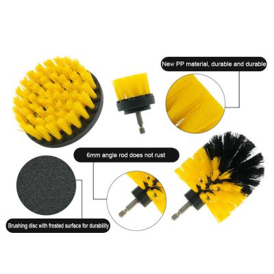 China 4pcs Drill Cleaning Brush Attachment Set Car Power Scrubber Brush Kit for sale