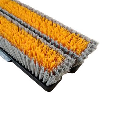 China Heavy Duty Outdoor Sweeping Broom Wide Industrial Sweeping Brush With Stiff Bristles for sale