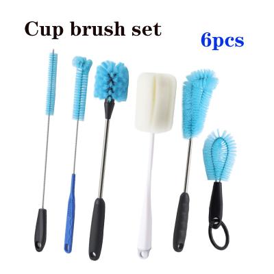 China Customized Household Cleaning Brush Straw Cleaner Brush For Washing Narrow Neck Bottle for sale