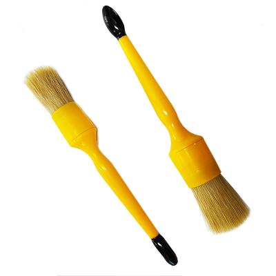 China Hog Hair Soft Bristle Car Cleaning Brushes 19cm for instrument panel for sale