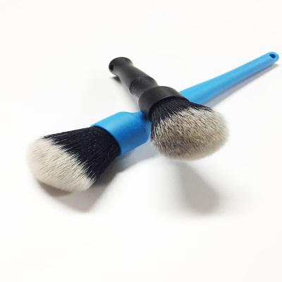 China New Set Of 2 Pcs Car No Shed Ultra Soft Synthetic Hair Car Detailing Brush Set for sale
