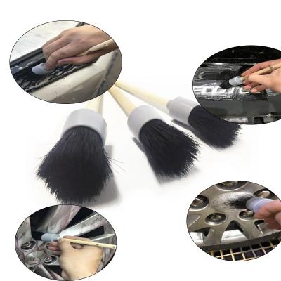 China 3 Pcs Auto Washing Tools Car Wash Air Outlet Cleaning Brushes for sale