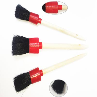 China Wooden Handle Car Dust Cleaning Brush 22cm Scratch Free For Car Interior for sale
