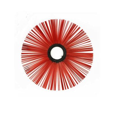 China Street Snow Cleaning Road Sweeper Brushes PP Wire Convoluted Wafer Brushes for sale