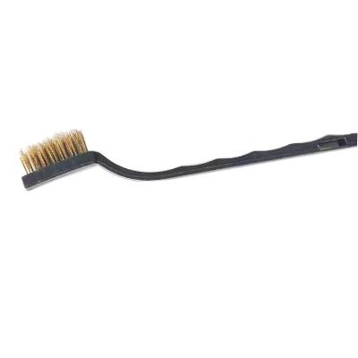 China Cepillos de alambre de acero inoxidables de 7 pulgadas Mini Clean Metal Bristle Toothbrush en venta