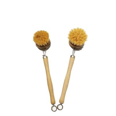 China Eco Friendly Household Cleaning Brushes 24cm Long Wooden Handle for sale