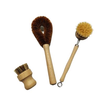 China 27cm Wooden Pot Household Cleaning Brushes for sale