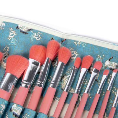 China 13piece Pink Super Soft Hair Face Makeup Brush Set Eye Lash Brushes for sale