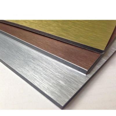 China Anti Static 4X8ft Brushed Aluminium Composite Sheet Anodized Surface for sale