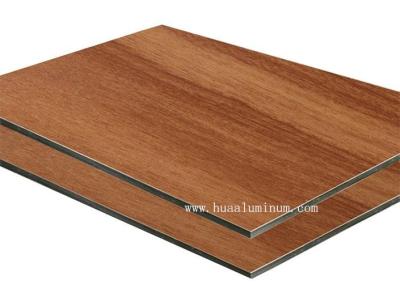 China 1500*3050mm Wood Texture Aluminum Composite Panel , Antibacterial 4mm Composite Panel for sale