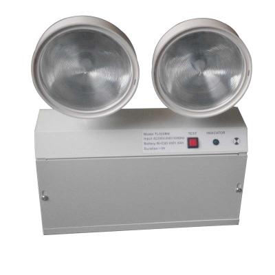China 2W Ni-Cd Battery Twin Spot LED Emergency Lights Rechargeable With Steel Casing for sale