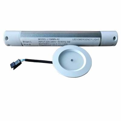 China Battery Operation Ceiling Recessed Battery LED Emergency Spot light IP20 for sale