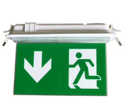 China 200LM Ceiling Recessed Indoor Led Battery Operated exit signs with emergency lighting for sale