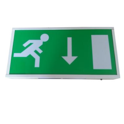 China Rechargeable Led Exit Signs / IP20 Running Man Escape Sign CE Certified for sale