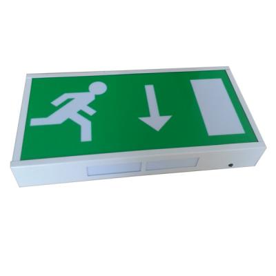 China Indoor Steel Casing LED Running Man Exit Sign Wall Surface Maintained Operation for sale
