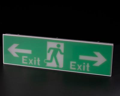 China Plastic Casing Led Exit Signs Ni - Cd Battery Operated Emergency Exit Sign for sale