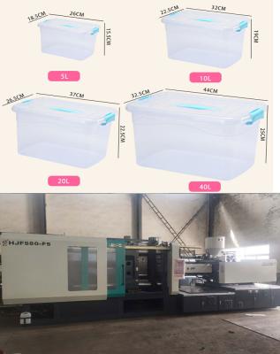 China plastic Square storage box injection molding machine plastic Square storage box making machine en venta
