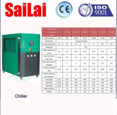 Chine Unités faites sur commande de réfrigérateur de processus industriel, réfrigérateur refroidi à l'eau industriel au-dessus de la protection de charge à vendre