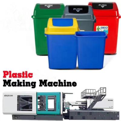 China Garbage Can Auto Injection Molding Machine Small Trash Bin Making Machine for sale