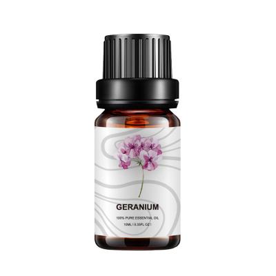 China Face Care Pure Geranium Essential Oil Aromatherapy 10ml Massage Diffuser ODM for sale