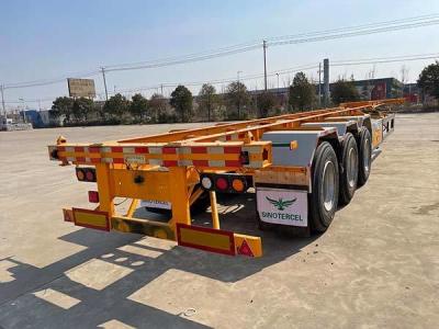China Semi-remolque esquelético de 40 pies de largo de 30 toneladas de 3 ejes en venta