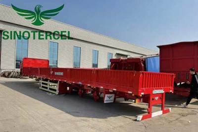 China Tri Axles 60000kg Sidewall Semi Trailer For Container Transportation à venda