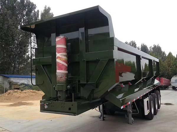 Quality Construction Machinery Semi Tipper Trailer Hydraulic Tipping Trailers for sale