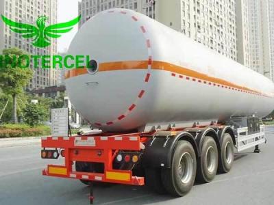 Chine Semi-remorque à réservoir de carburant 55000Ltr à trois essieux Lng à vendre