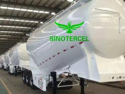 China Carbon Steel Bulk Cement Semi Trailer For Powder Material Transporting for sale