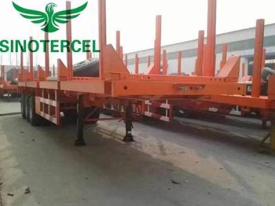 China 30t-60t Log Semi Trailer Wood Semi Log Trailer For Timber Transport for sale