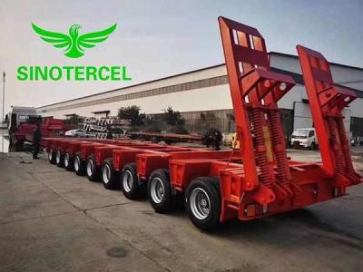 中国 Hydraulic Modular Semi Trailer Transport 3 Axles Carbon Steel 販売のため