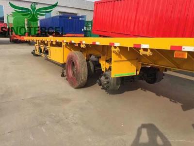 Chine Yellow 53 Foot Flatbed Trailer Q345B Flatbed Equipment à vendre